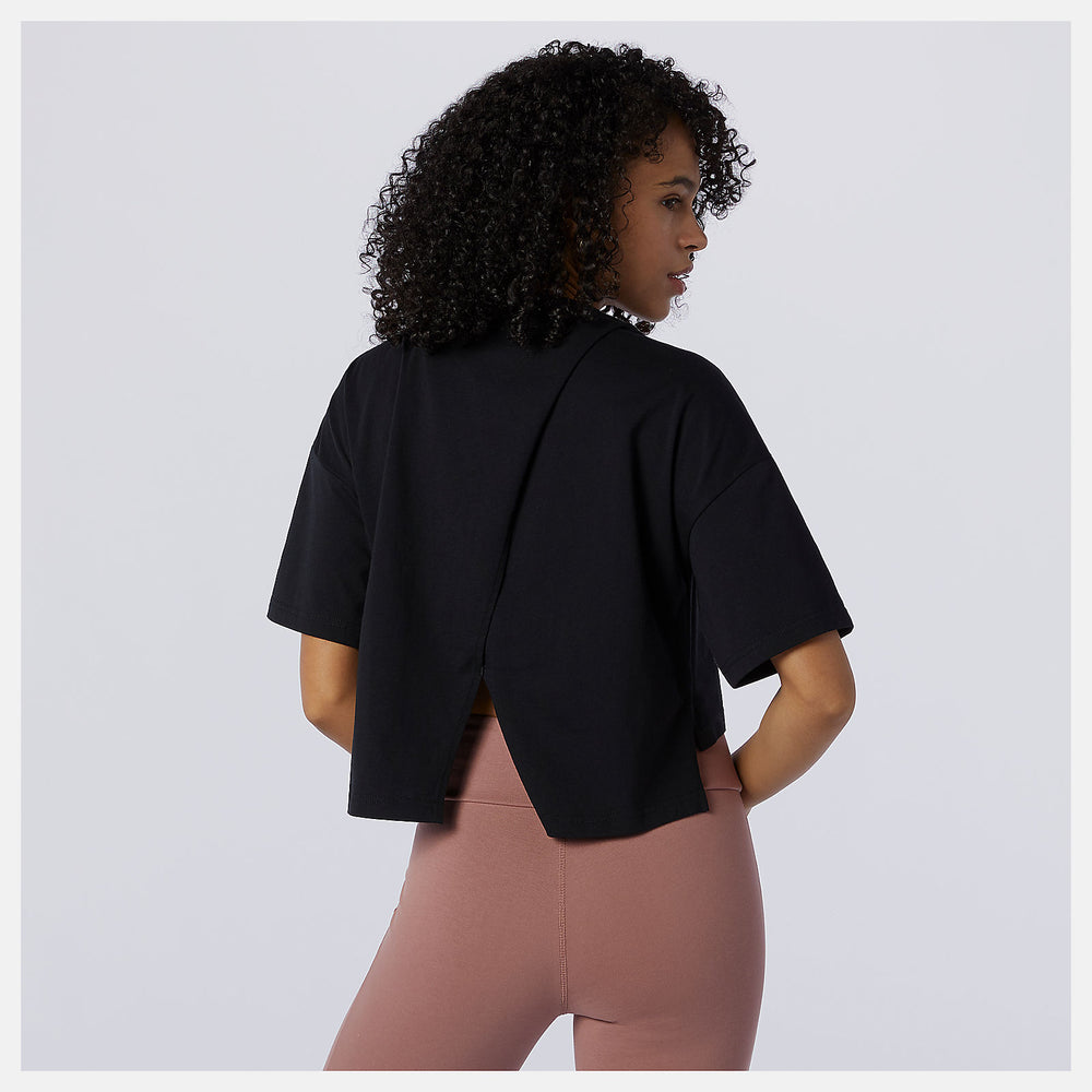 Black NB Athletics Argyle Graphic Tee / New Balance Women