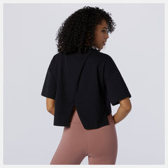 Black NB Athletics Argyle Graphic Tee / New Balance Women
