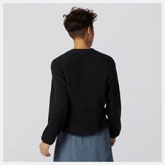 Black NB All Terrain Pocket Crew Fleece / New Balance Women