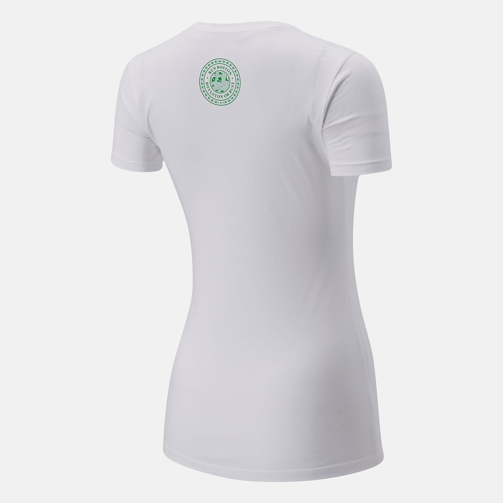 White Boston One Mile To Go Graphic Tee / New Balance Women