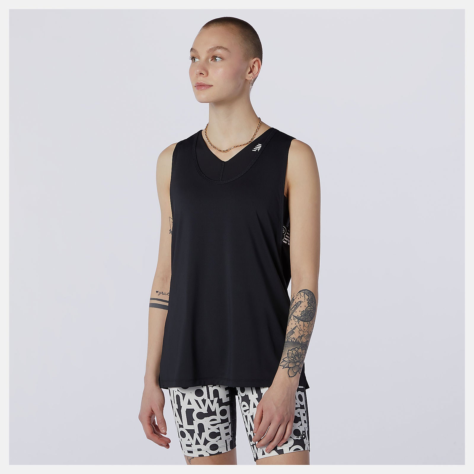 Black Relentless Sweat Tank / New Balance Women