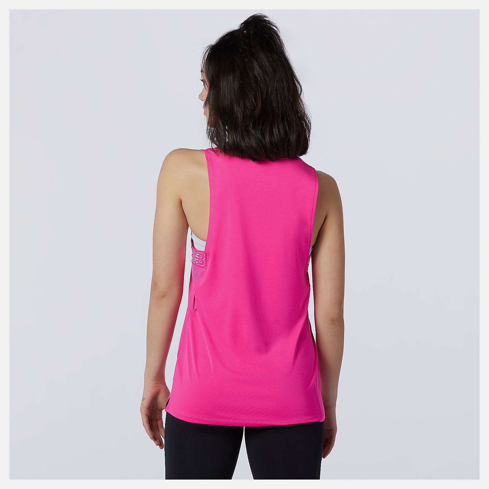 Pink Glo Relentless Sweat Tank / New Balance Women