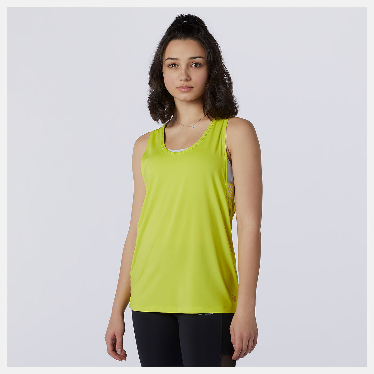 Sulpher Yellow Relentless Sweat Tank / New Balance Women