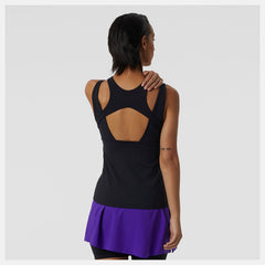 Black Tournament Keyhole Tank / New Balance Women