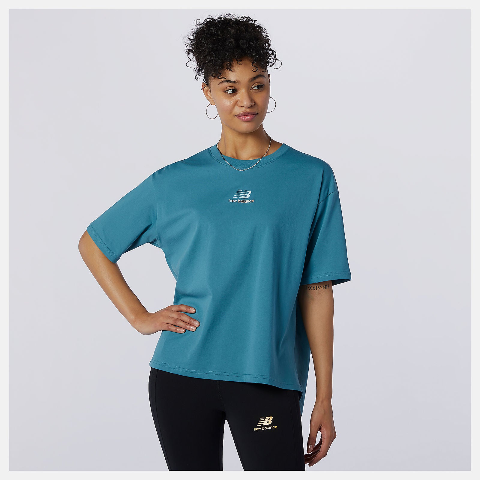 Sea NB Athletics Higher Learning Graphic Tee / New Balance Women