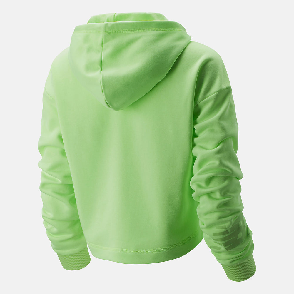 Bleached Lime Glo NB Essentials NBX Hoodie / New Balance Women