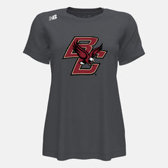 Dark Heather NB Short Sleeve Tech Tee(Boston College) / New Balance Women