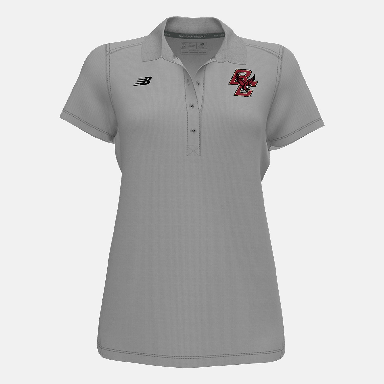 Light Grey Tech Polo(Boston College) / New Balance Women