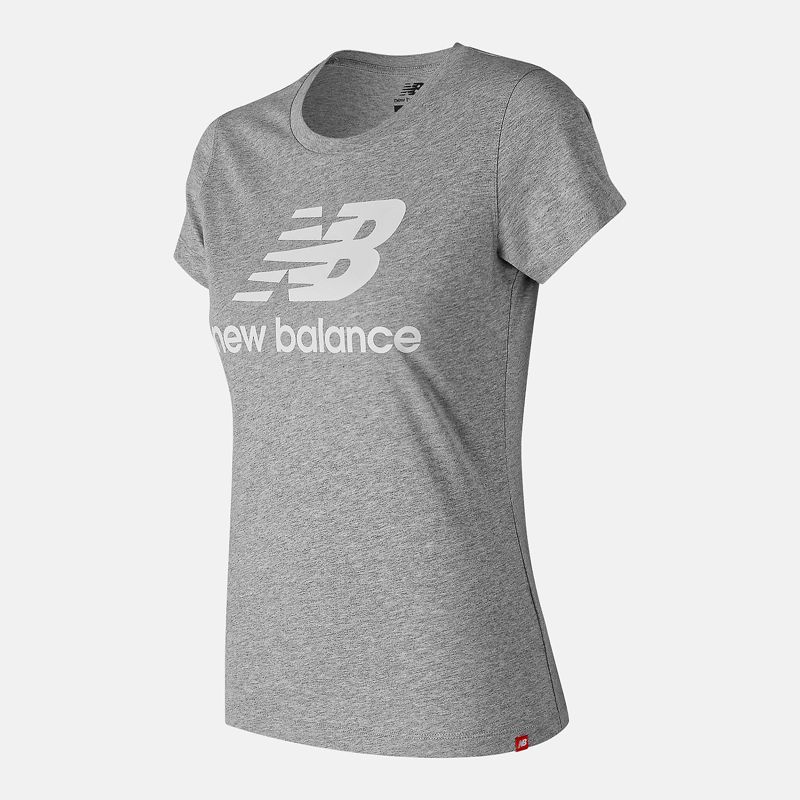 Athletic Grey Essentials Stacked Logo Tee / New Balance Women