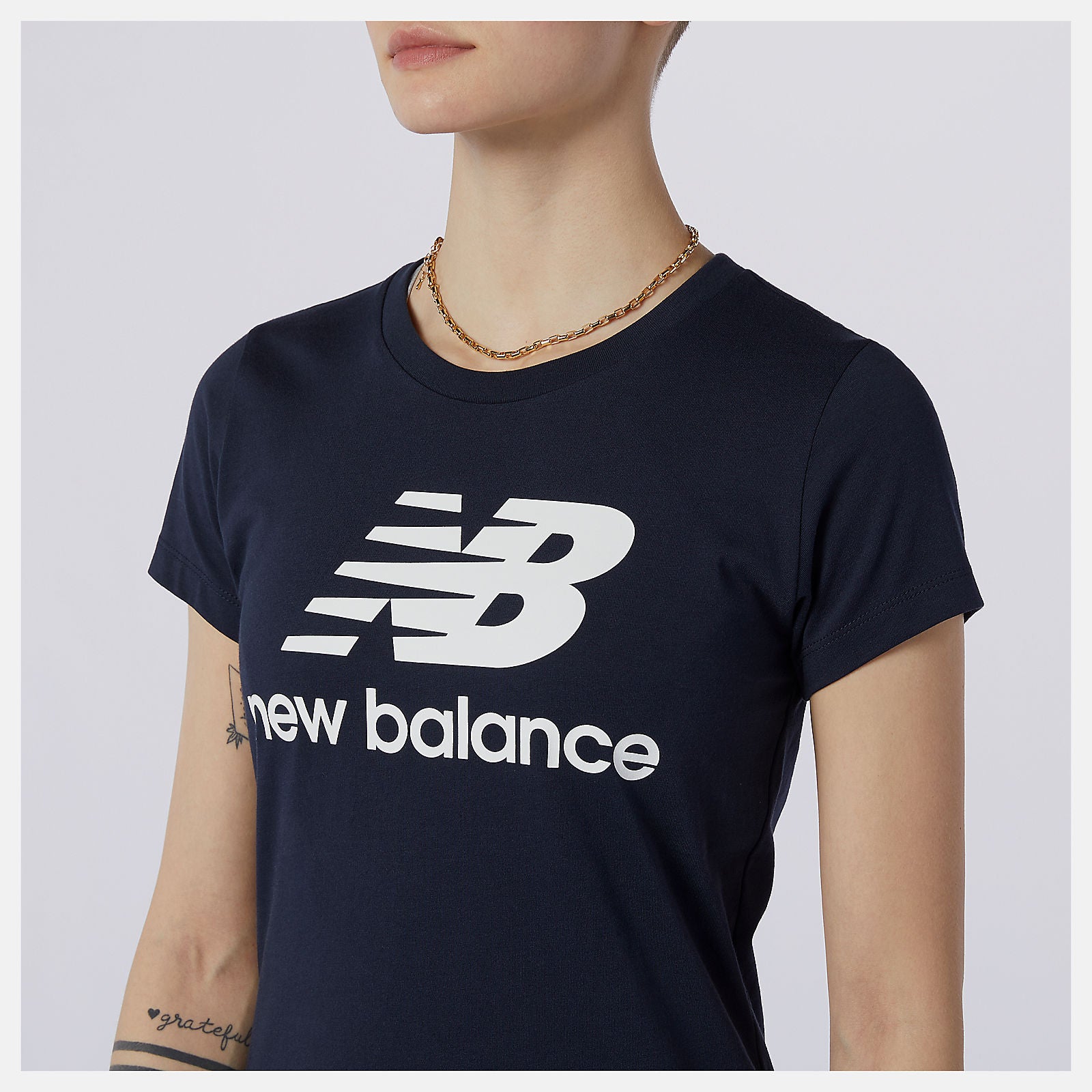 Eclipse Essentials Stacked Logo Tee / New Balance Women