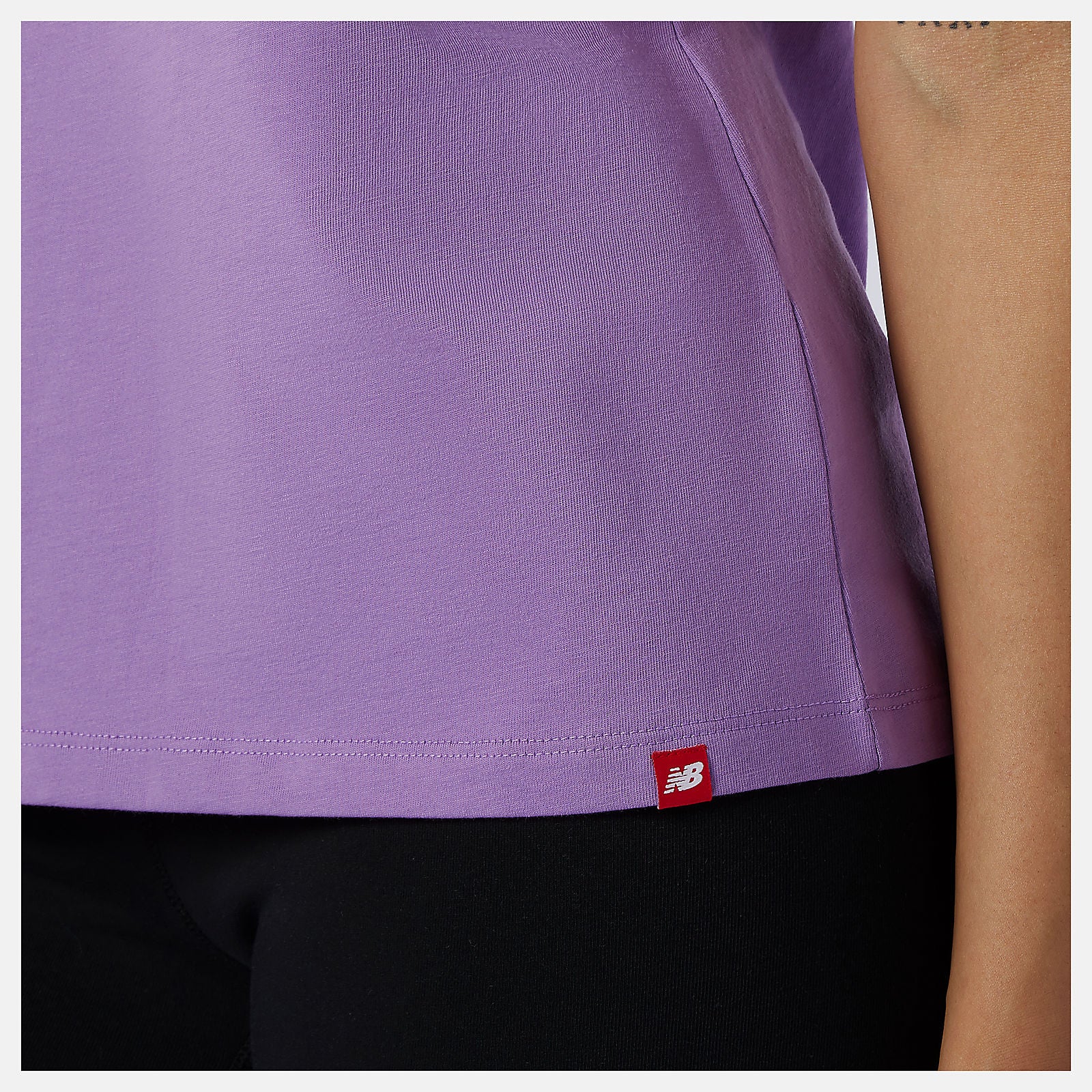 Heliotrope Essentials Stacked Logo Tee / New Balance Women