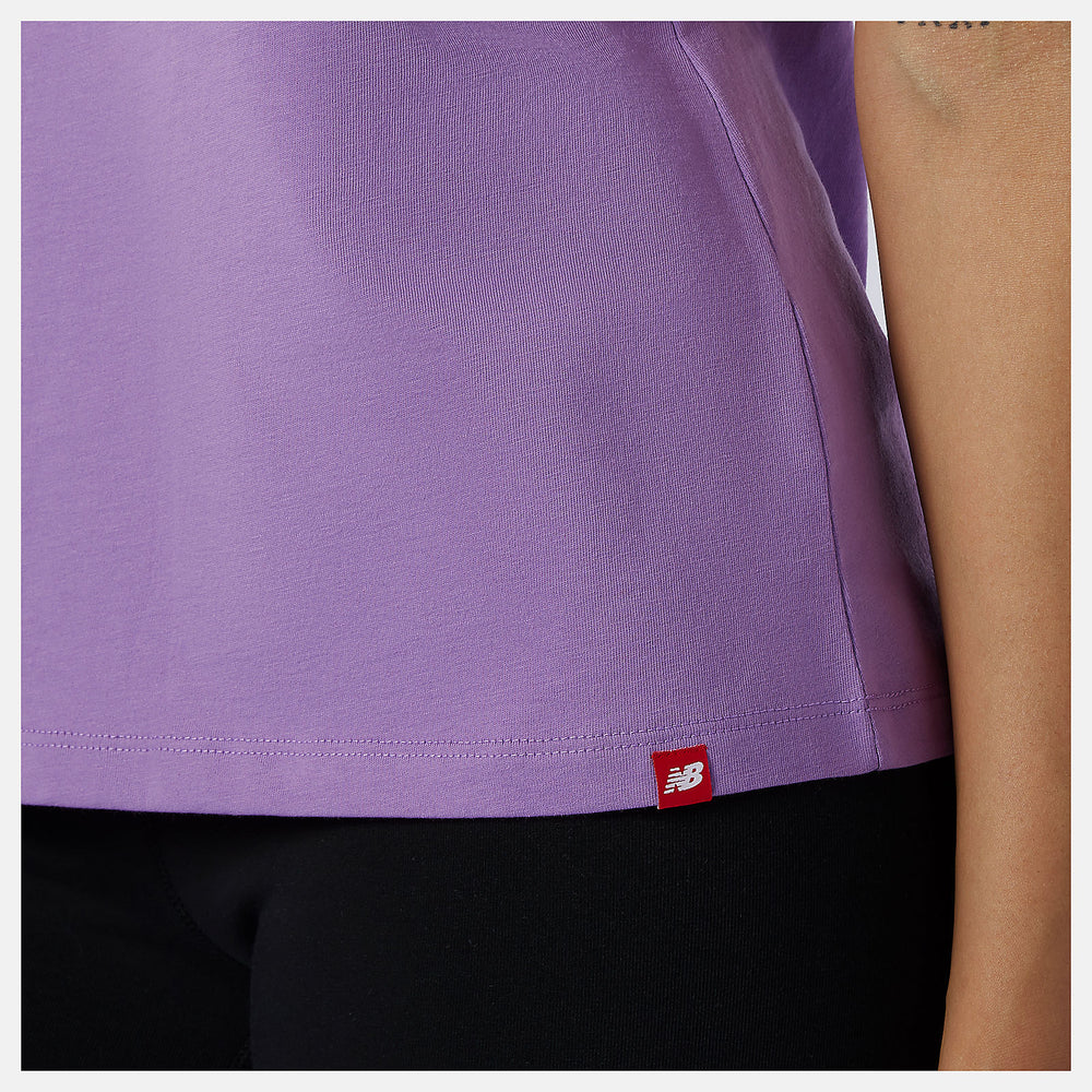 Heliotrope Essentials Stacked Logo Tee / New Balance Women
