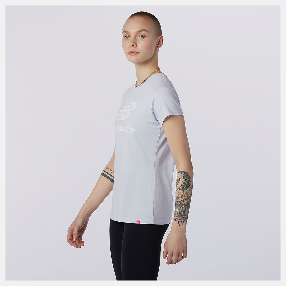 Grey Essentials Stacked Logo Tee / New Balance Women