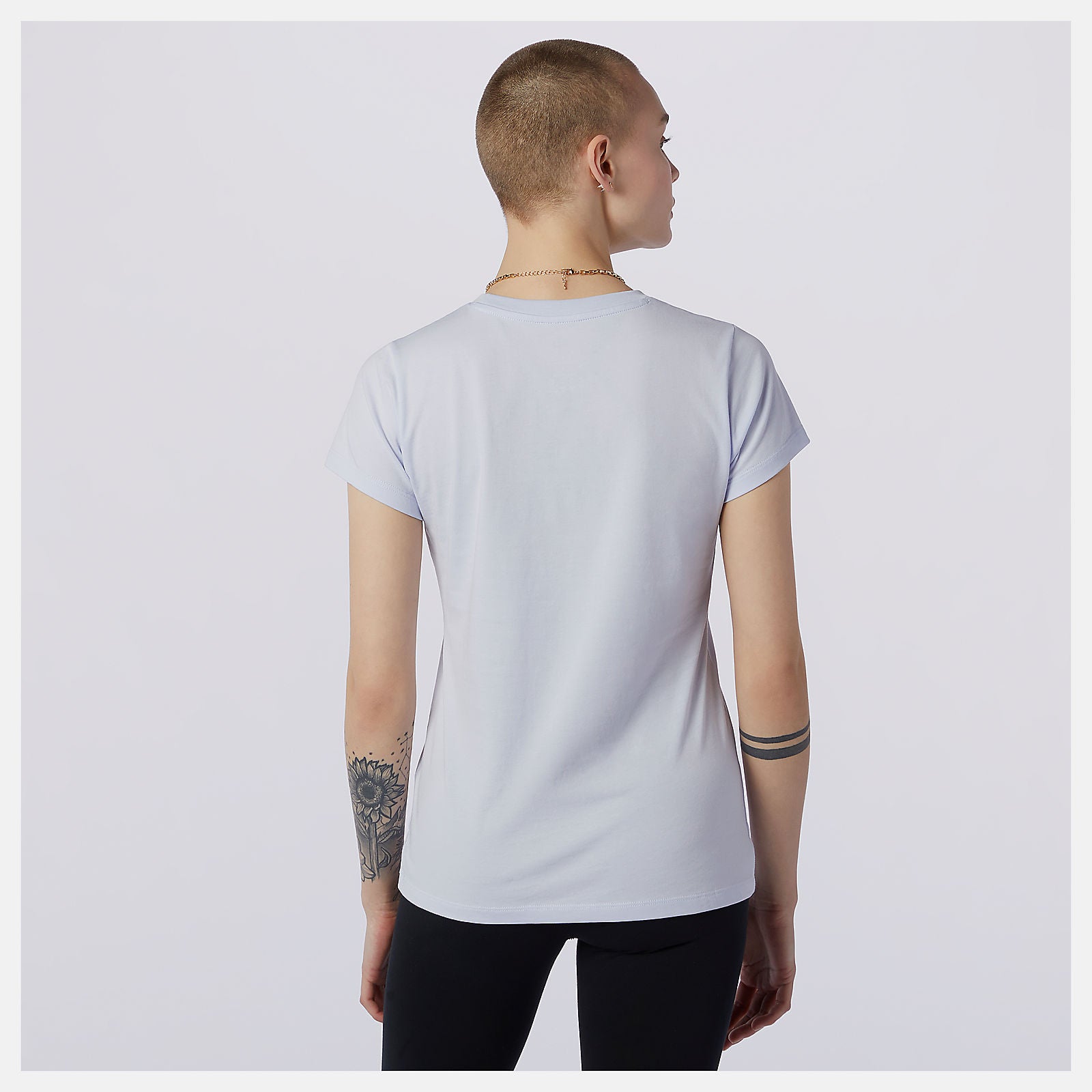 Grey Essentials Stacked Logo Tee / New Balance Women