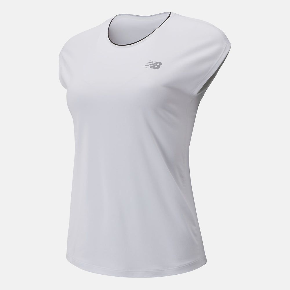 White Rally Cap Sleeve / New Balance Women