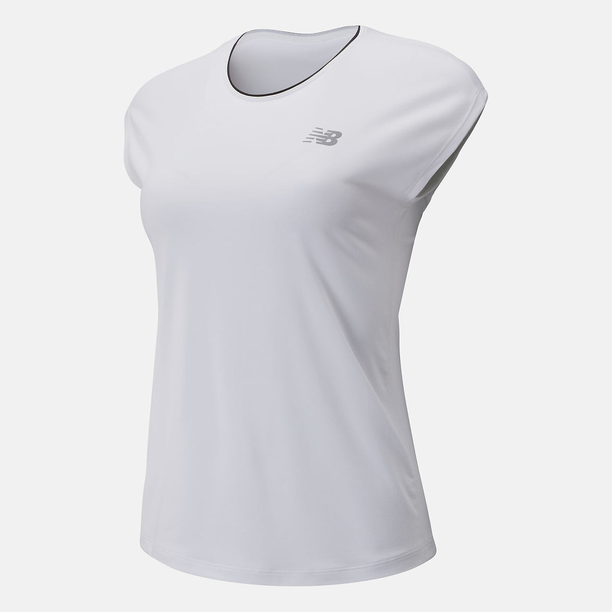 White Rally Cap Sleeve / New Balance Women