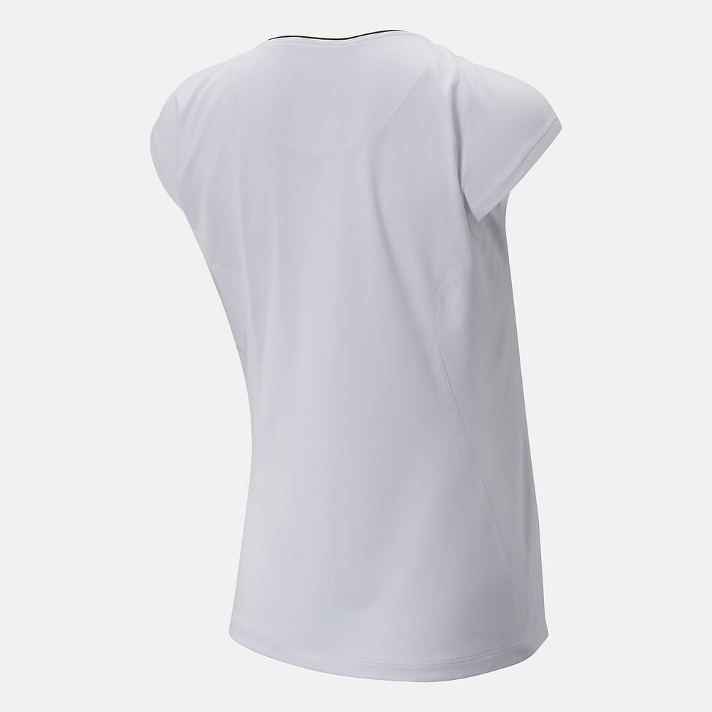 White Rally Cap Sleeve / New Balance Women