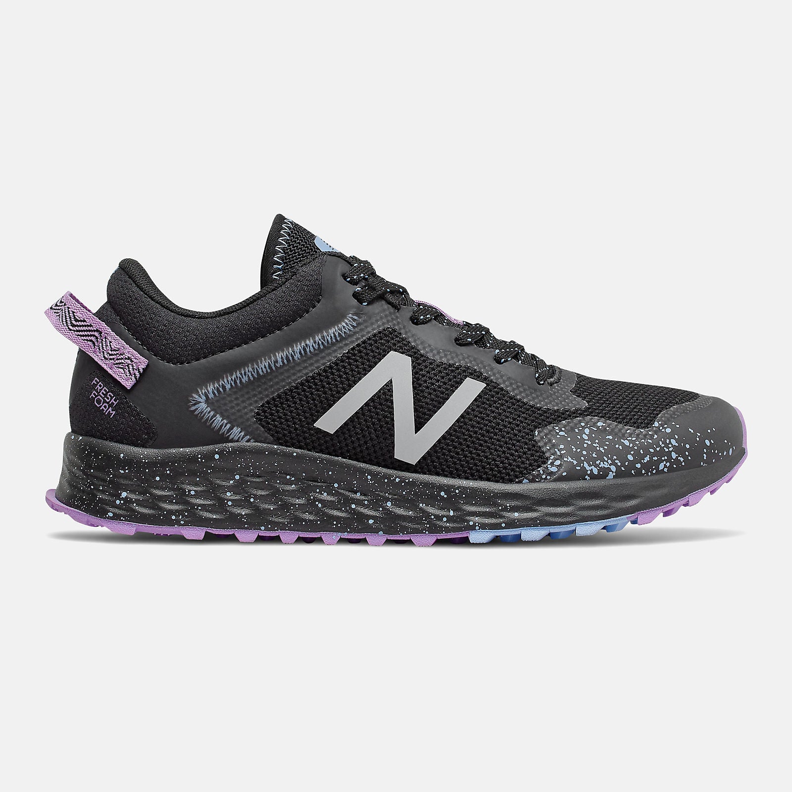 Black/Purple and Neo Violet Fresh Foam Arishi Trail / New Balance Women