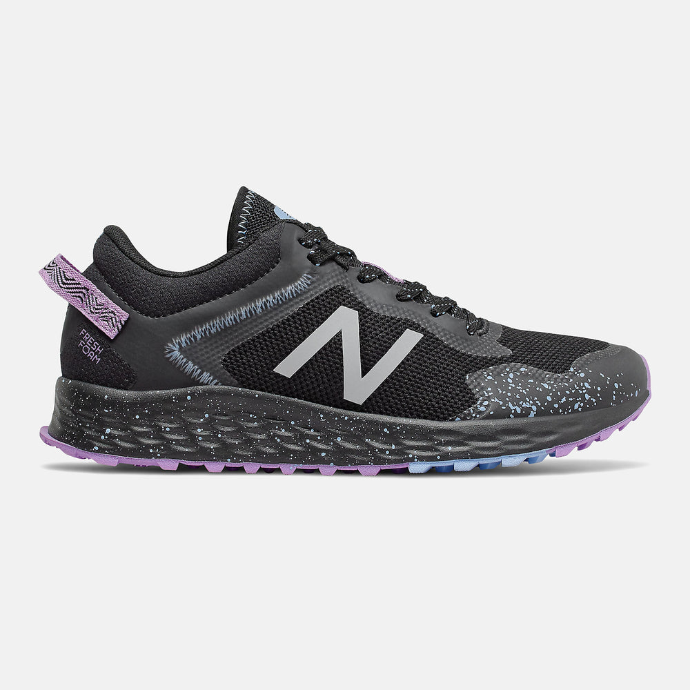 Black/Purple and Neo Violet Fresh Foam Arishi Trail / New Balance Women