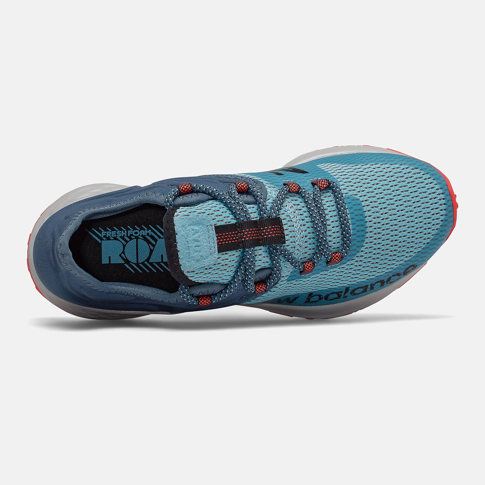Wax Blue/Stone Blue and Toro Red Fresh Foam Roav Trail / New Balance Women