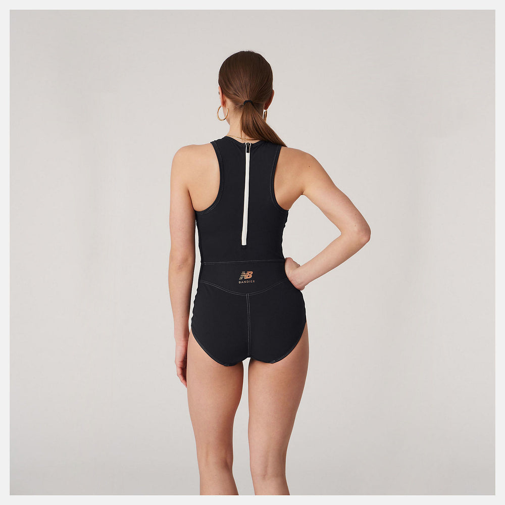 Black Bandier Brief Bodysuit / New Balance Women