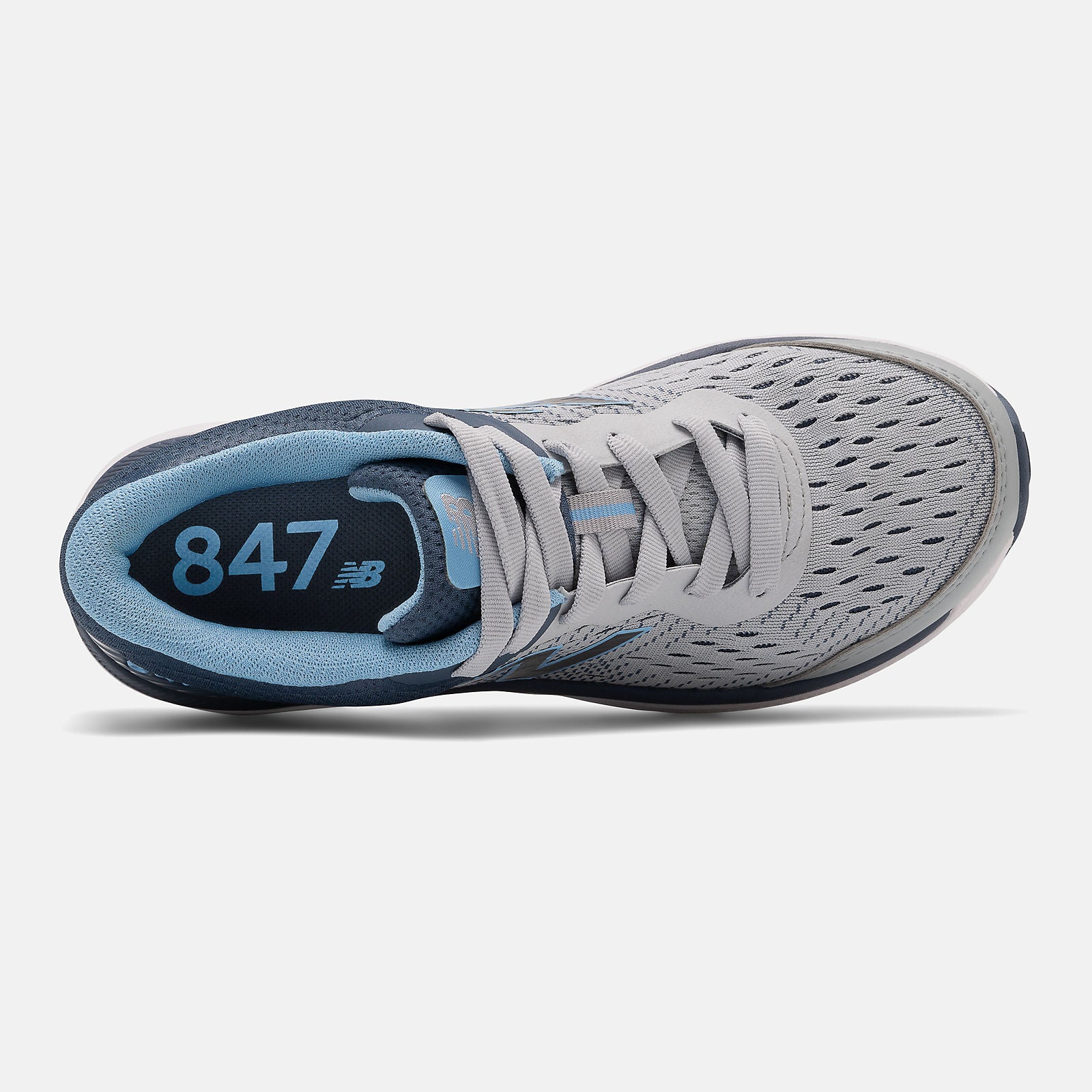 Light Aluminum/Vintage Indigo and Team Carolina 847v4 / New Balance Women