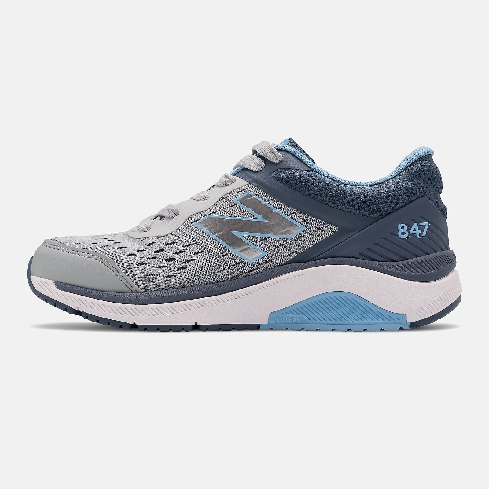 Light Aluminum/Vintage Indigo and Team Carolina 847v4 / New Balance Women