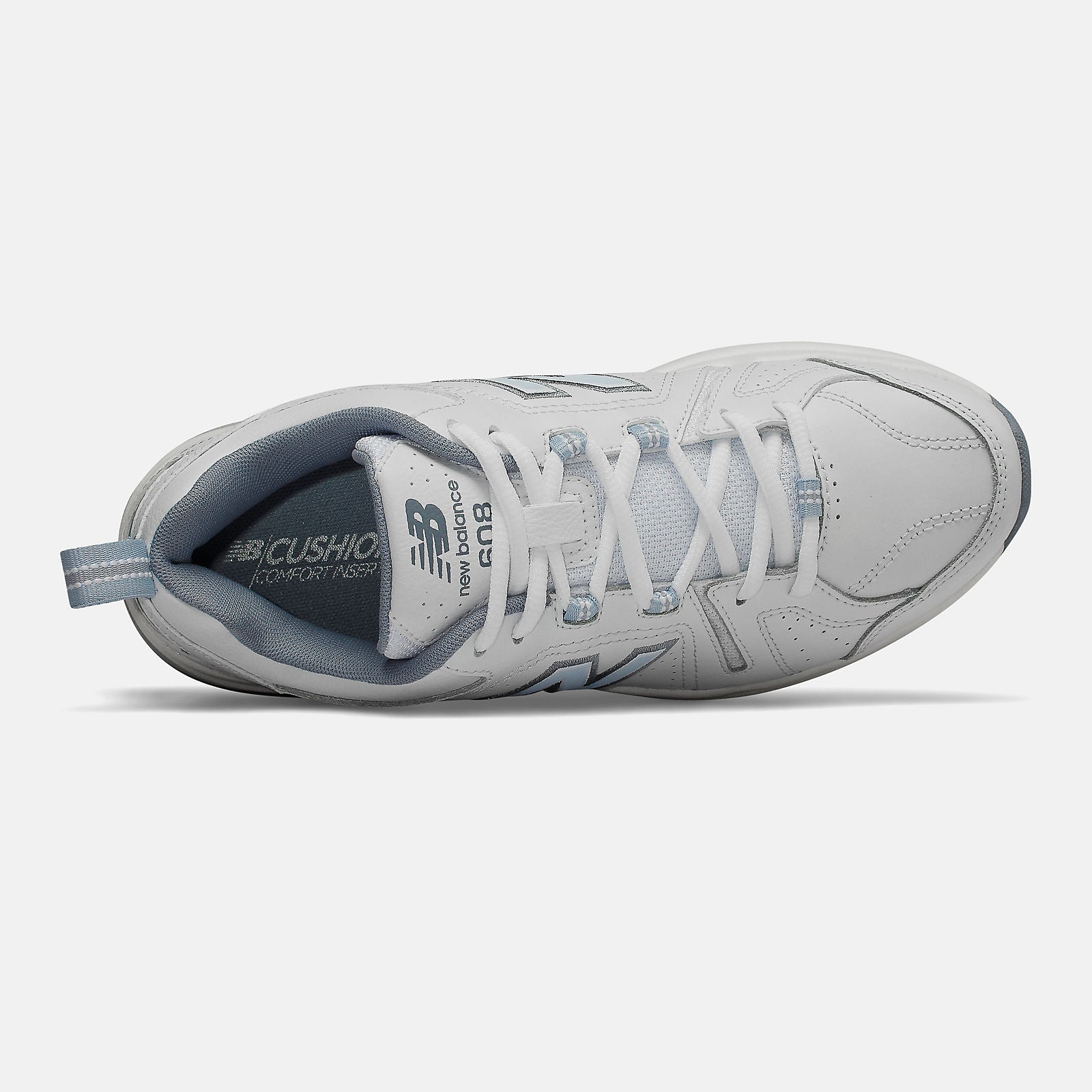 White/Light Blue 608v5 / New Balance Women